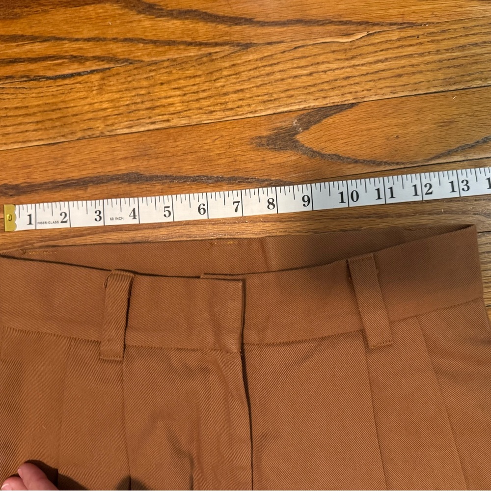 Uncle Studios Cotton Bloomers size small nwot High-Waisted camel Trousers - Picture 7 of 11